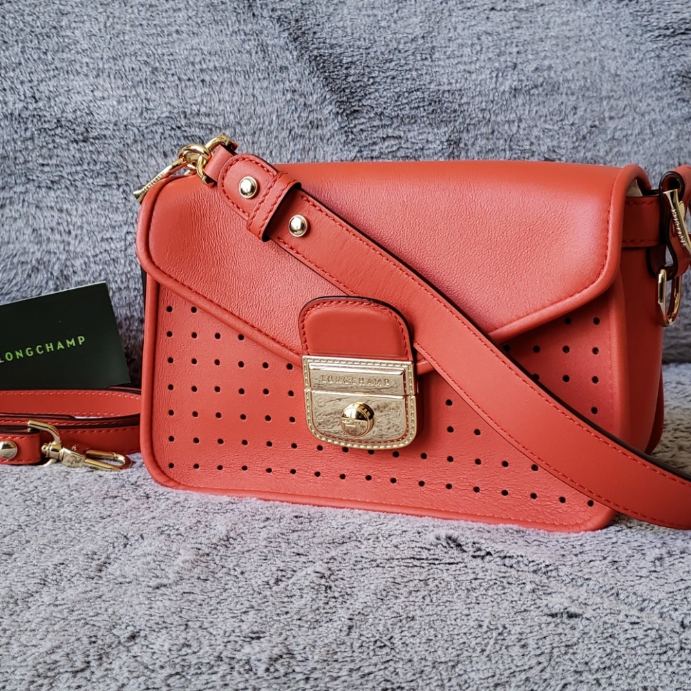 Longchamp Mademoiselle Crossbody, Orange